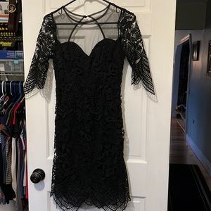 Lace unique black dress !!!
